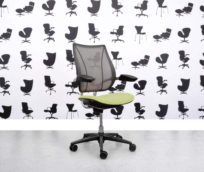 Refurbished Humanscale Liberty Task Chair - Chrome Grey Mesh - Apple Seat - Corporate Spec 1