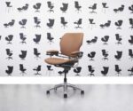 Refurbished Humanscale Freedom Chair Low Back - Seville Pink Leather - Corporate Spec 1