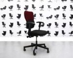 Refurbished Steelcase Lets B Chair - Black Seat with Black and Guyana Back -YP051 - Corporate Spec 1