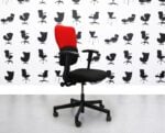 Refurbished Steelcase Lets B Chair -Black Seat with Black and Belize Back - YP105 - Corporate Spec 1