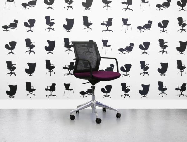 Refurbished Orangebox WD LWA Meeting Chair - Purple - Corporate Spec 3