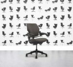 Refurbished Humanscale Freedom Low Back Task Chair - Sombrero - Black Frame - Corporate Spec 2
