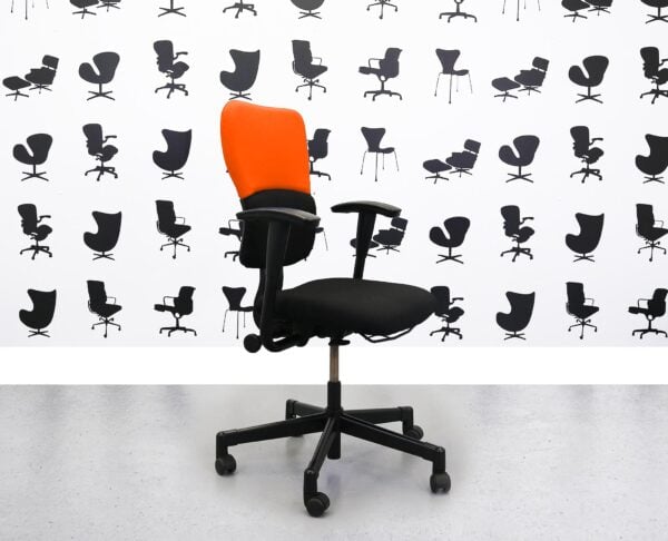 Refurbished Steelcase Lets B Chair - Black Seat with Black and Olympic Back -YP113 - Corporate Spec 1