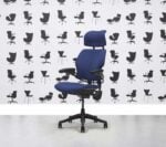 Refurbished Humanscale Freedom High Back with Headrest - Graphite Frame - Costa Fabric - Corporate Spec 1