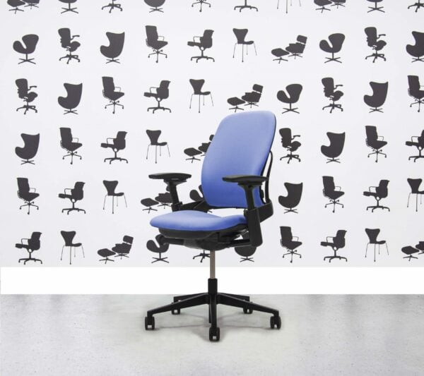 Gereviseerde Steelcase Leap V2 stoel - Bluebell - YP097 - Corporate Spec 1