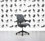 Refurbished Humanscale Freedom Low Back Task Chair - Paseo - Black Frame - Corporate Spec 1