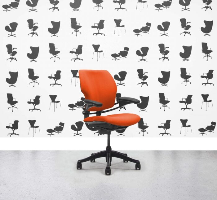 Refurbished Humanscale Freedom Low Back Task Chair - Olympic - Black Frame - Corporate Spec 1