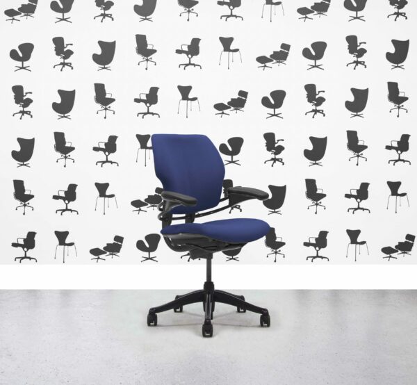 Refurbished Humanscale Freedom Low Back Task Chair - Costa - Black Frame