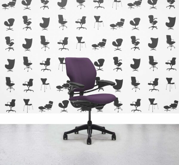 Refurbished Humanscale Freedom Low Back Task Chair - Tarot - Black Frame - Corporate Spec 1