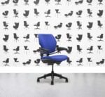 Refurbished Humanscale Freedom Low Back Task Chair - Curacao - Black Frame - Corporate Spec 1