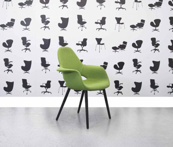 Refurbished Vitra Organic Chair low back - Grass Green - Corporate Spec 1
