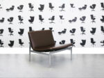 Refurbished B & B Italia - Words Designer - Jeffrey Bernett - Arm Chair - Brown Leather - Corporate Spec 2