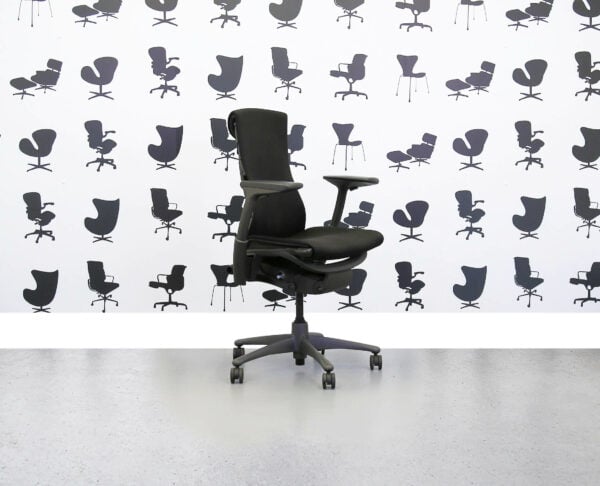 Refurbished Herman Miller Embody - Black Fabric - Graphite Frame - Corporate Spec 1