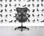 Refurbished Herman Miller Classic Mirra Chair - Grey Mesh Seat Black Back - 4D - Corporate SPec 3