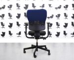 Refurbished Steelcase Lets B Chair - Black Seat With Black & Costa Back - YP026 - Corporate Spec 2