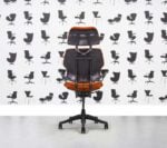 Refurbished Humanscale Freedom High Back with Headrest - Graphite Frame - Lobster Fabric - Corporate Spec 2