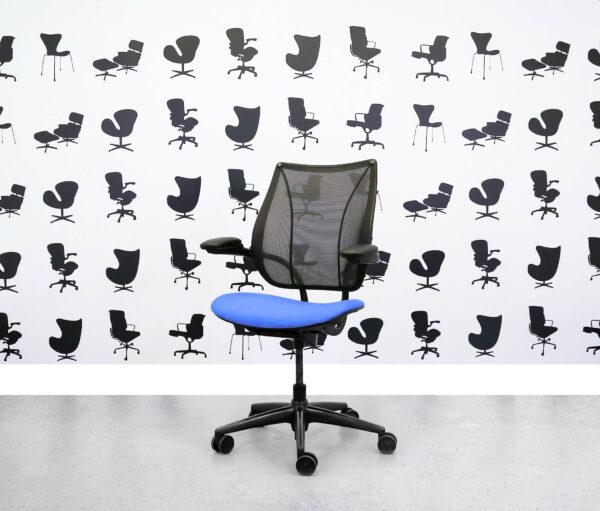Refurbished Humanscale Liberty Task Chair - Bluebell - Corporate Spec 2