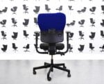 Refurbished Steelcase Lets B Chair - Black Seat with Black & Ocean Blue Back - YP100 - Corporate Spec 2
