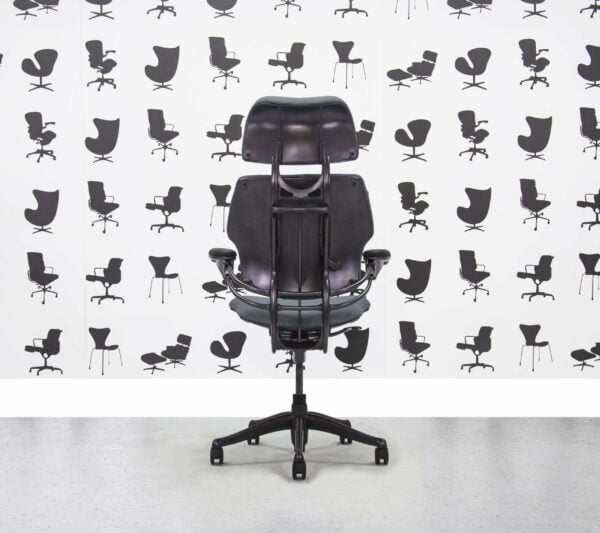 Refurbished Humanscale Freedom High Back with Headrest - Graphite Frame - Paseo Fabric - Corporate Spec 2