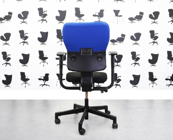 Refurbished Steelcase Lets B Chair - Black Seat with Black & Curacao Back - YP005 - Corporate Spec 2