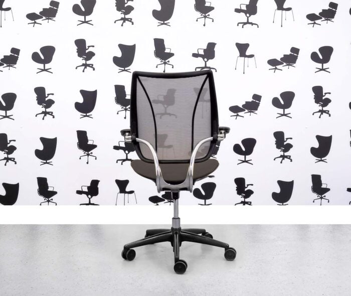 Refurbished Humanscale Liberty Task Chair - Chrome Grey Mesh - Sombrero Seat - Corporate Spec 2