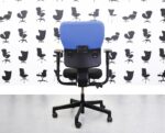Refurbished Steelcase Lets B Chair - Black Seat with Black & Bluebell Back YP097 - Corporate Spec 2