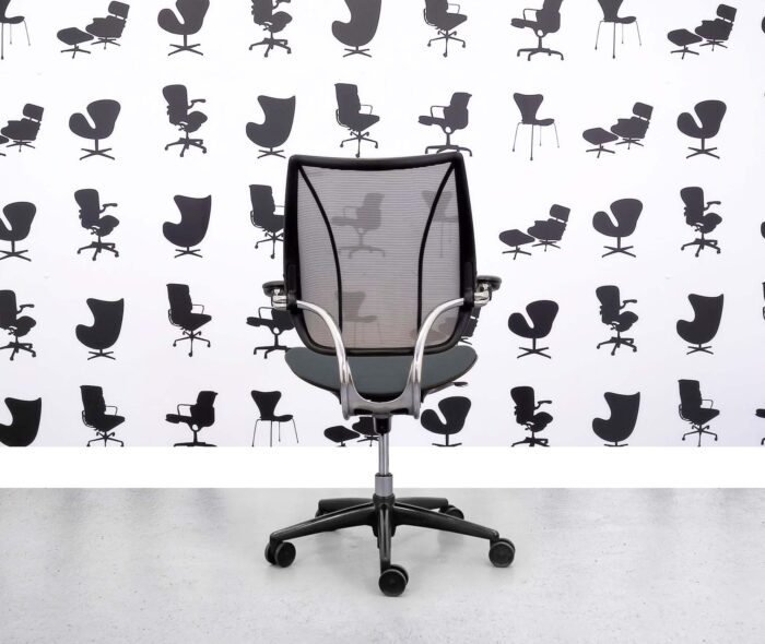 Refurbished Humanscale Liberty Task Chair - Chrome Grey Mesh - Paseo Seat - Corporate Spec 2