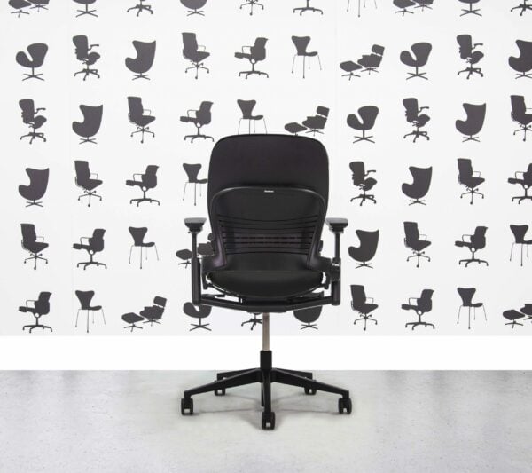 Refurbished Steelcase Leap V2 Chair -Black - Corporate Spec 2