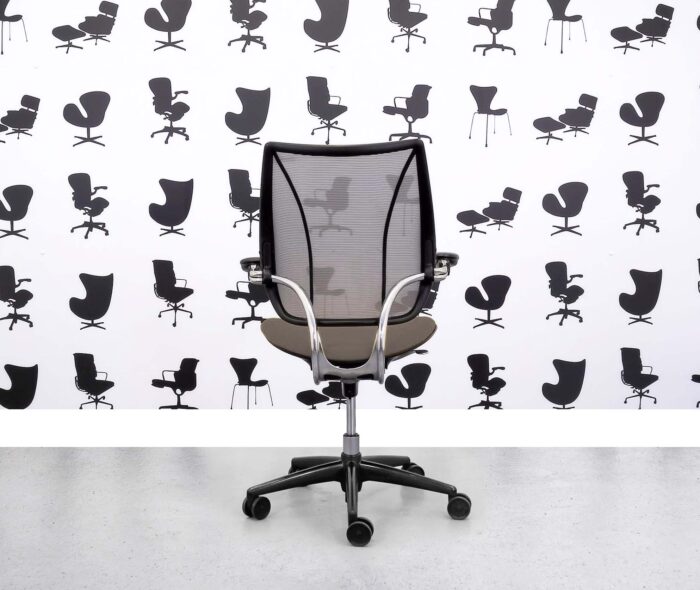 Refurbished Humanscale Liberty Task Chair - Chrome Grey Mesh - Blizzard Seat - Corporate Spec 2