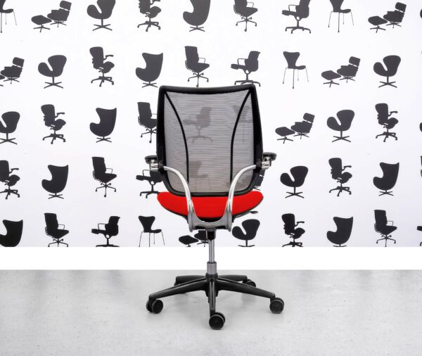 Refurbished Humanscale Liberty Task Chair - Chrome Grey Mesh - Belize Seat - Corporate Spec 2