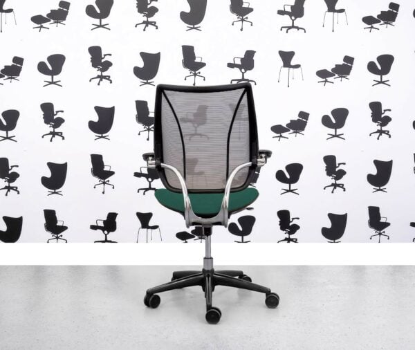 Gereviseerde Humanscale Liberty Task Chair - Chrome Grey Mesh - Taboo Seat - Corporate Spec 2