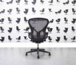 Refurbished Herman Miller Aeron Remastered - Size B - Graphite Grey - Full Spec - Fixed Posture Fit - Corporate Spec 2