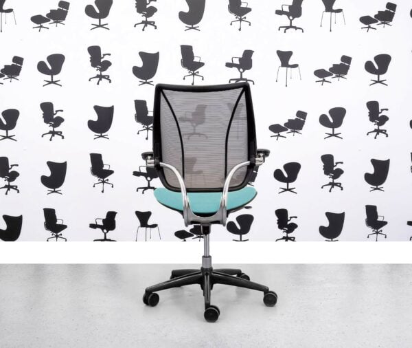 Gereviseerde Humanscale Liberty Task Chair - Chrome Grey Mesh - Campeche zitting - Corporate Spec 2