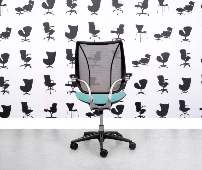 Refurbished Humanscale Liberty Task Chair - Chrome Grey Mesh - Campeche Seat - Corporate Spec 2