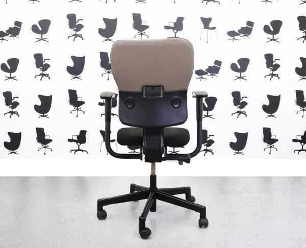 Refurbished Steelcase Lets B Chair - Black Seat With Black and Blizzard Back - YP081 - Corporate Spec 2