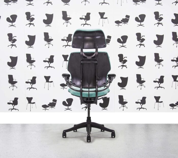 Refurbished Humanscale Freedom High Back with Headrest - Graphite Frame - Campeche Fabric - Corporate Spec 2