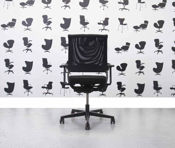 Refurbished Sedus Netwin Swivel Chair - Black Fabric & Mesh - Corporate Spec 2