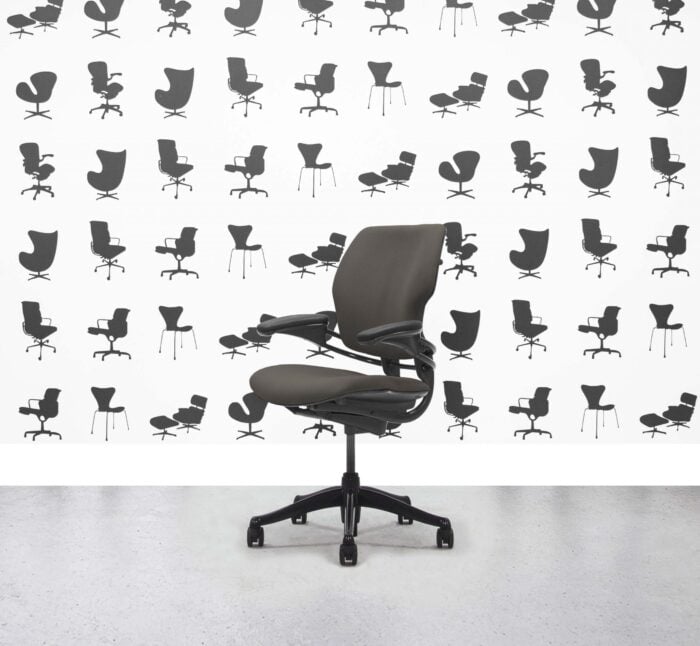 Refurbished Humanscale Freedom Low Back Task Chair - Sombrero - Black Frame - Corporate Spec 3