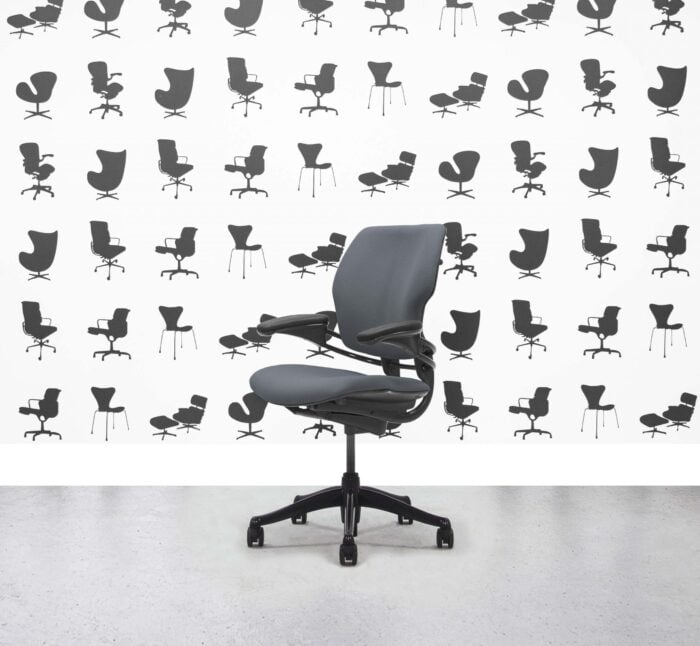 Refurbished Humanscale Freedom Low Back Task Chair - Paseo - Black Frame - Corporate Spec 2