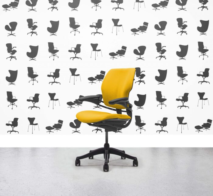 Refurbished Humanscale Freedom Low Back Task Chair - Solano - Black Frame - Corporate Spec 2