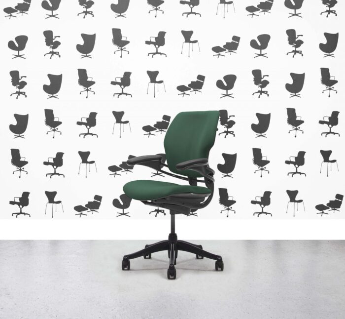 Refurbished Humanscale Freedom Low Back Task Chair - Taboo - Black Frame - Corporate Spec 2