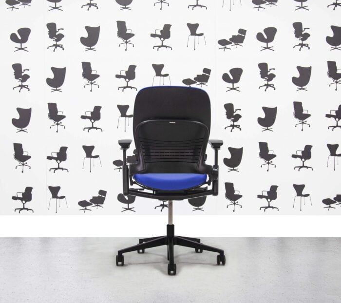 Refurbished Steelcase Leap V2 Chair - Scuba Blue - YP082 - Corporate Spec 2
