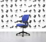 Refurbished Humanscale Freedom Low Back Task Chair - Curacao - Black Frame - Corporate Spec 2