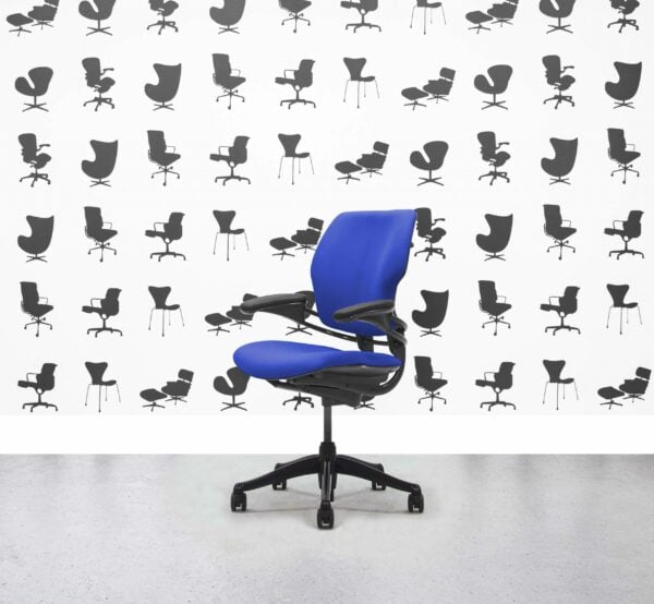 Refurbished Humanscale Freedom Low Back Task Chair - Scuba - Black Frame - Corporate Spec 2