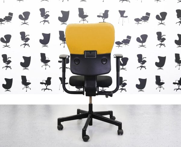 Refurbished Steelcase Lets B Chair - Black Seat with Black & Solano Back - YP110 - Corporate Spec 2