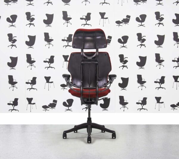 Refurbished Humanscale Freedom High Back with Headrest - Graphite Frame - Guyana Fabric - Corporate Spec 2