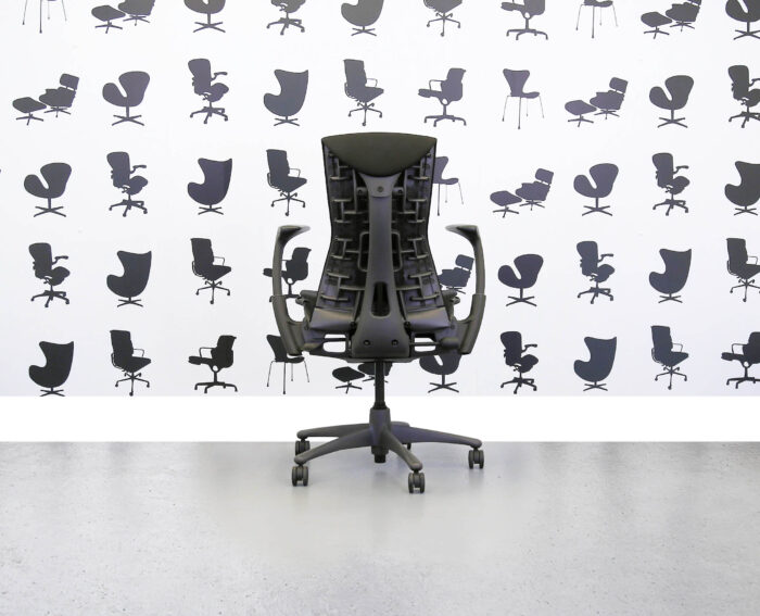 Refurbished Herman Miller Embody - Black Fabric - Graphite Frame - Corporate Spec 2