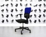Refurbished Steelcase Lets B Chair - Black Seat with Black & Ocean Blue Back - YP100 - Corporate Spec 3