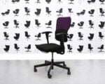 Refurbished Steelcase Lets B Chair - Black Seat With Black & Tarot Back - YP084 - Corporate Spec 3