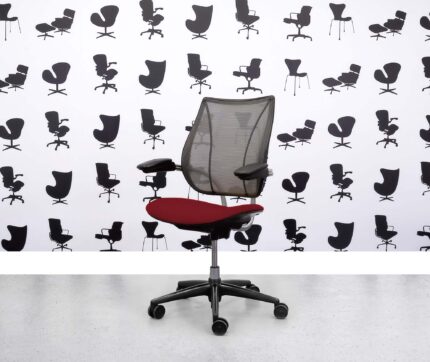 Refurbished Humanscale Liberty Task Chair - Chrome Grey Mesh - Guyana Seat - Corporate Spec 1